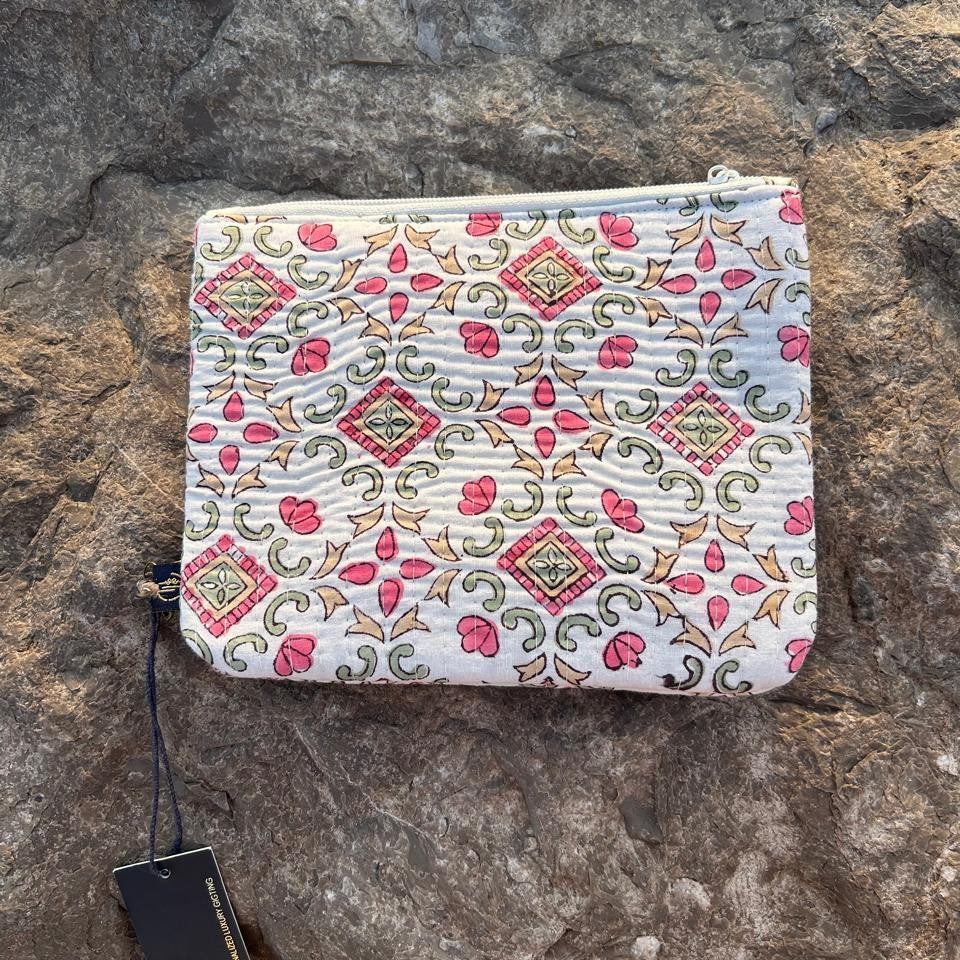 Auro Handmade Block Printed Flat Pouch