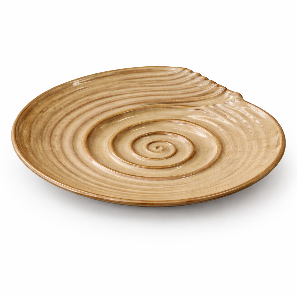 Shell Desert Handmade Ceramic Serving Platter