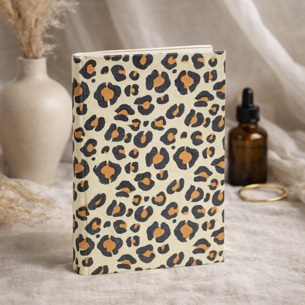Leopard Handmade Block Printed Diary