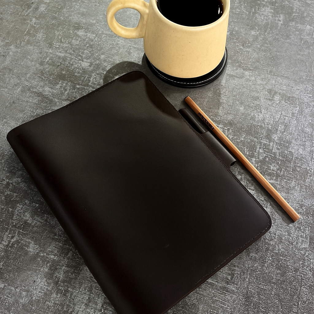 Premium Leather Diary - Brown