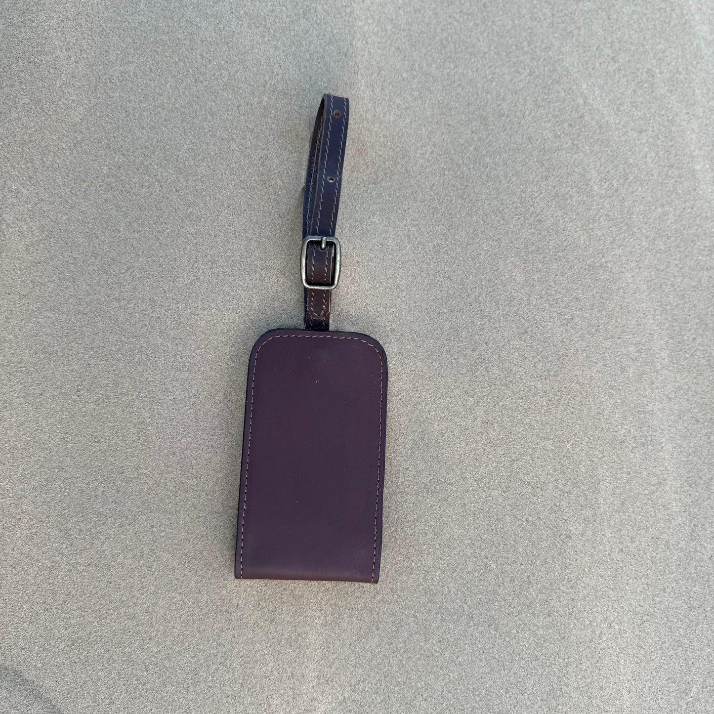 Brown Voyage Leather Luggage Tag