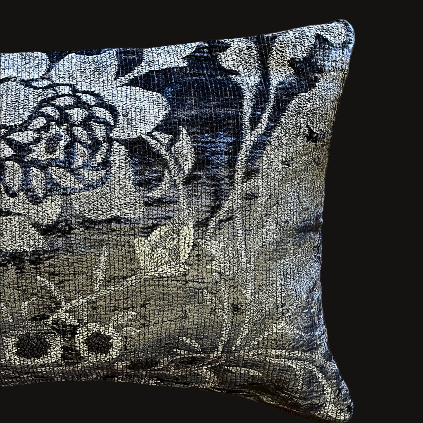 Charcoal Flower Decorative Cushion
