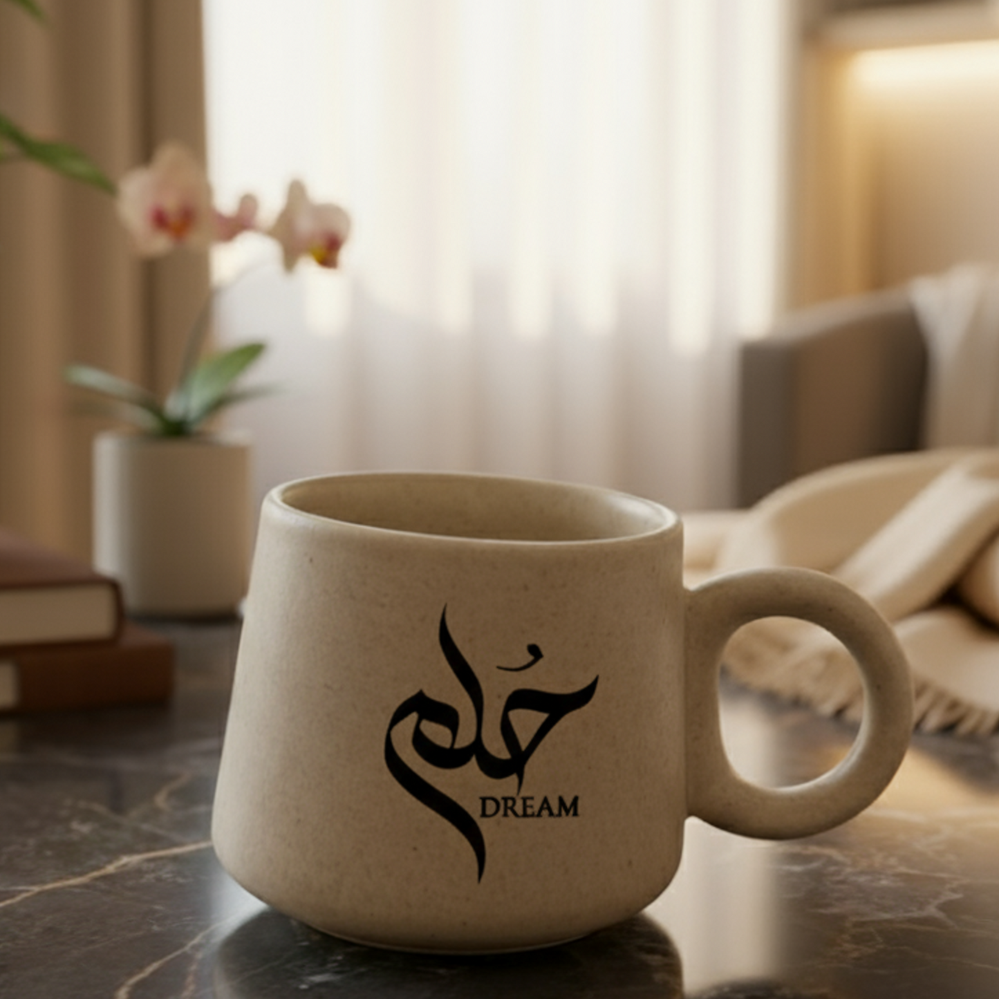 Dream Calligraphic Grace Mug - Sand Color