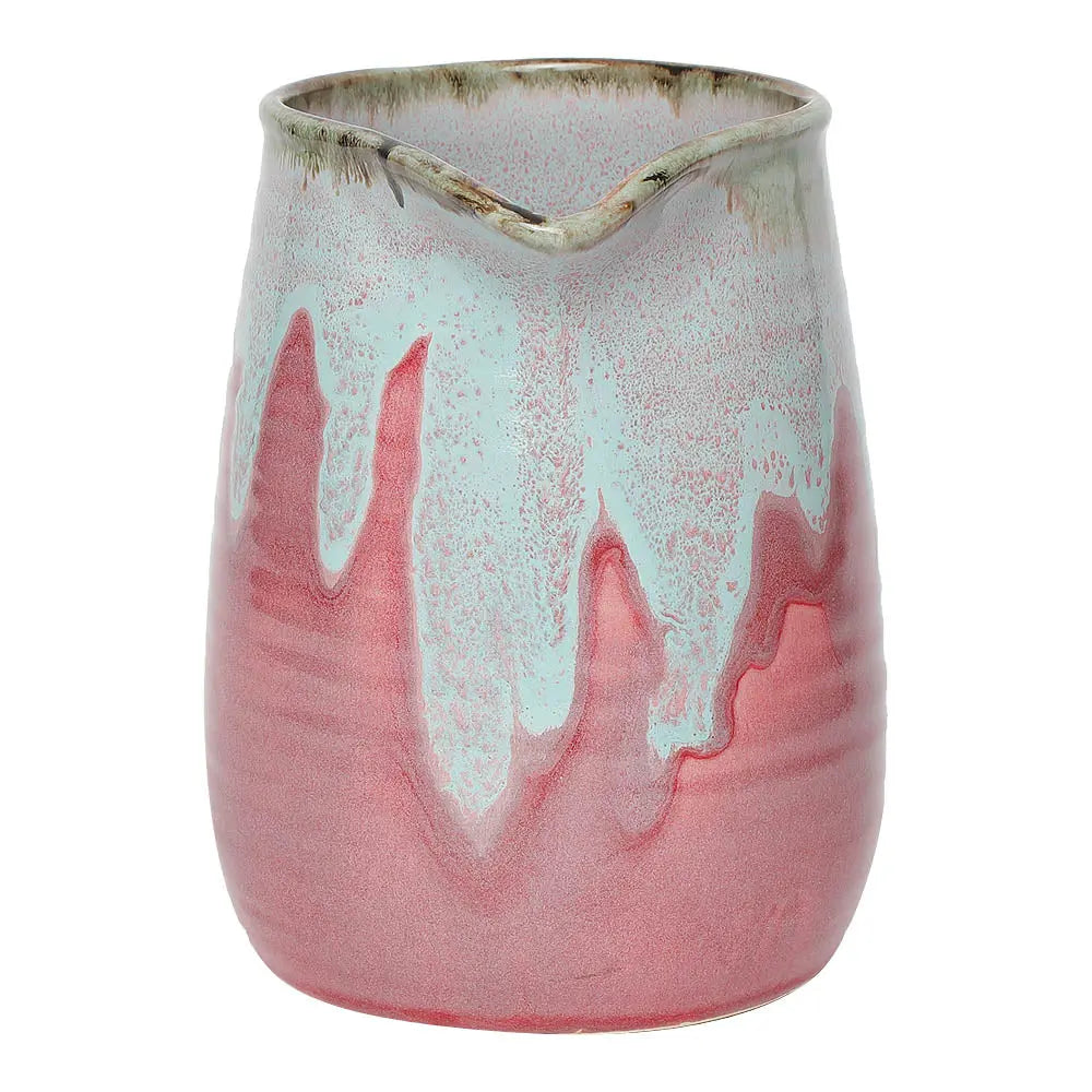 Seashell Ceramic Jug & 2 Glasses Set
