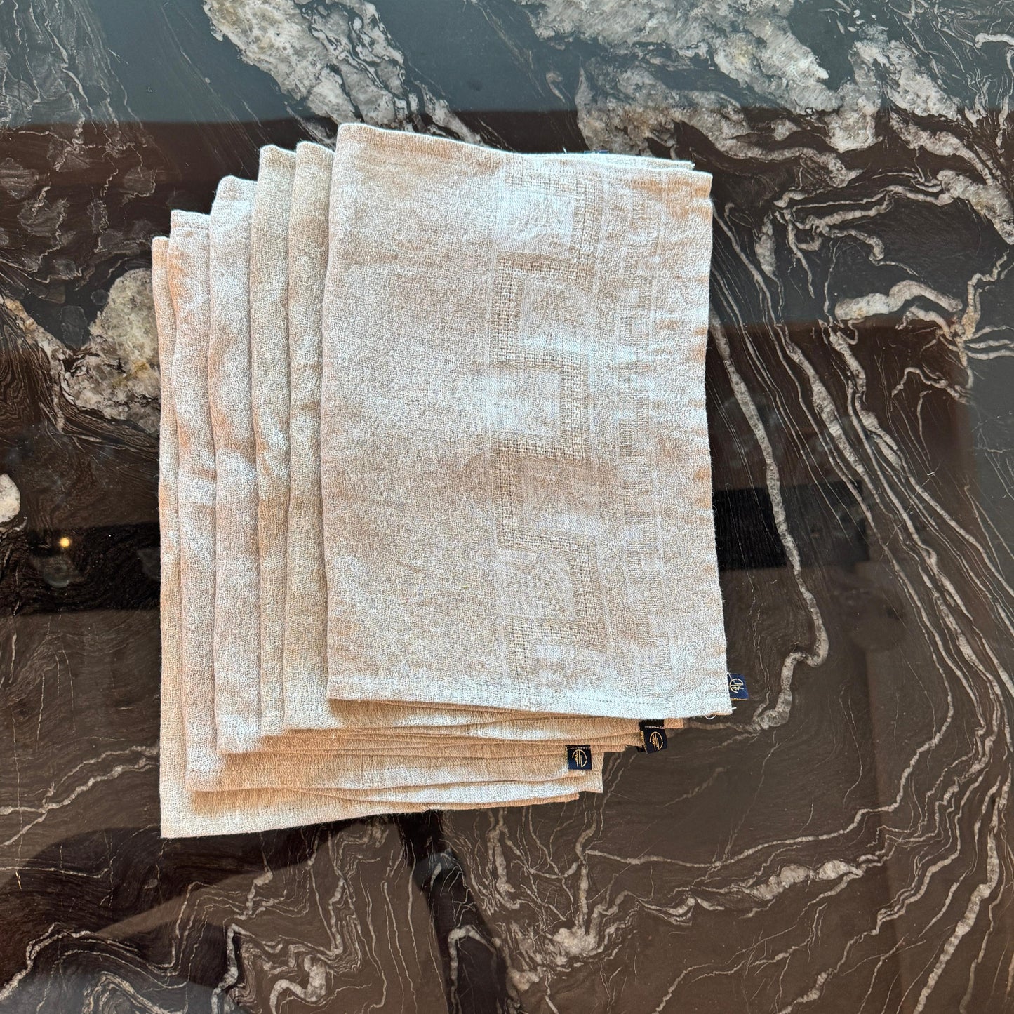 Jacquard Woven Table Linen Set – 6 Placemats & 6 Napkins