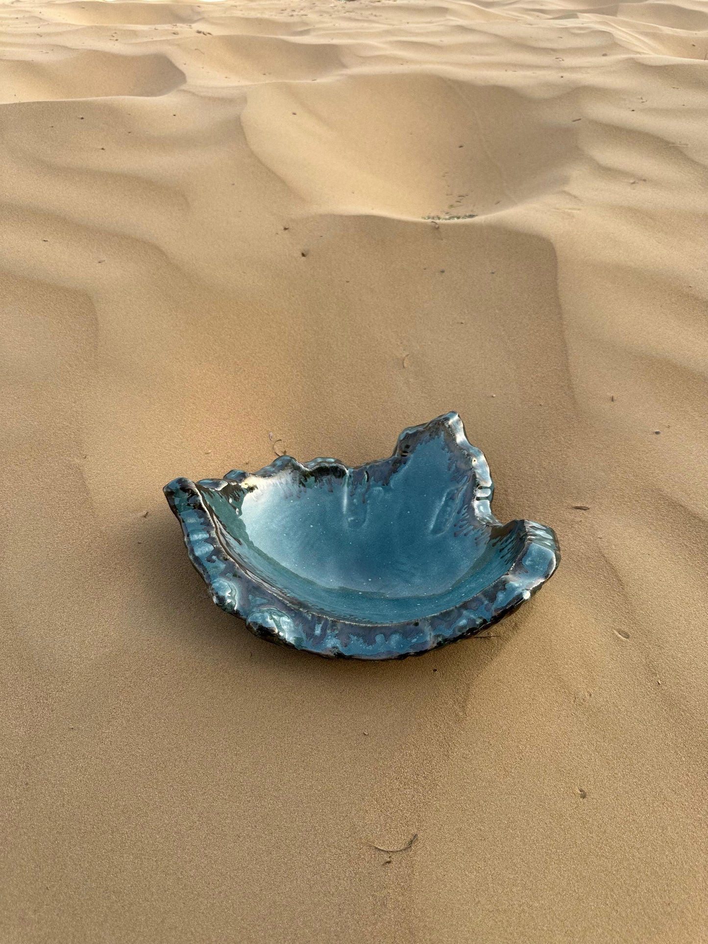 Sama – Ocean Glazed Sculptural Bowl