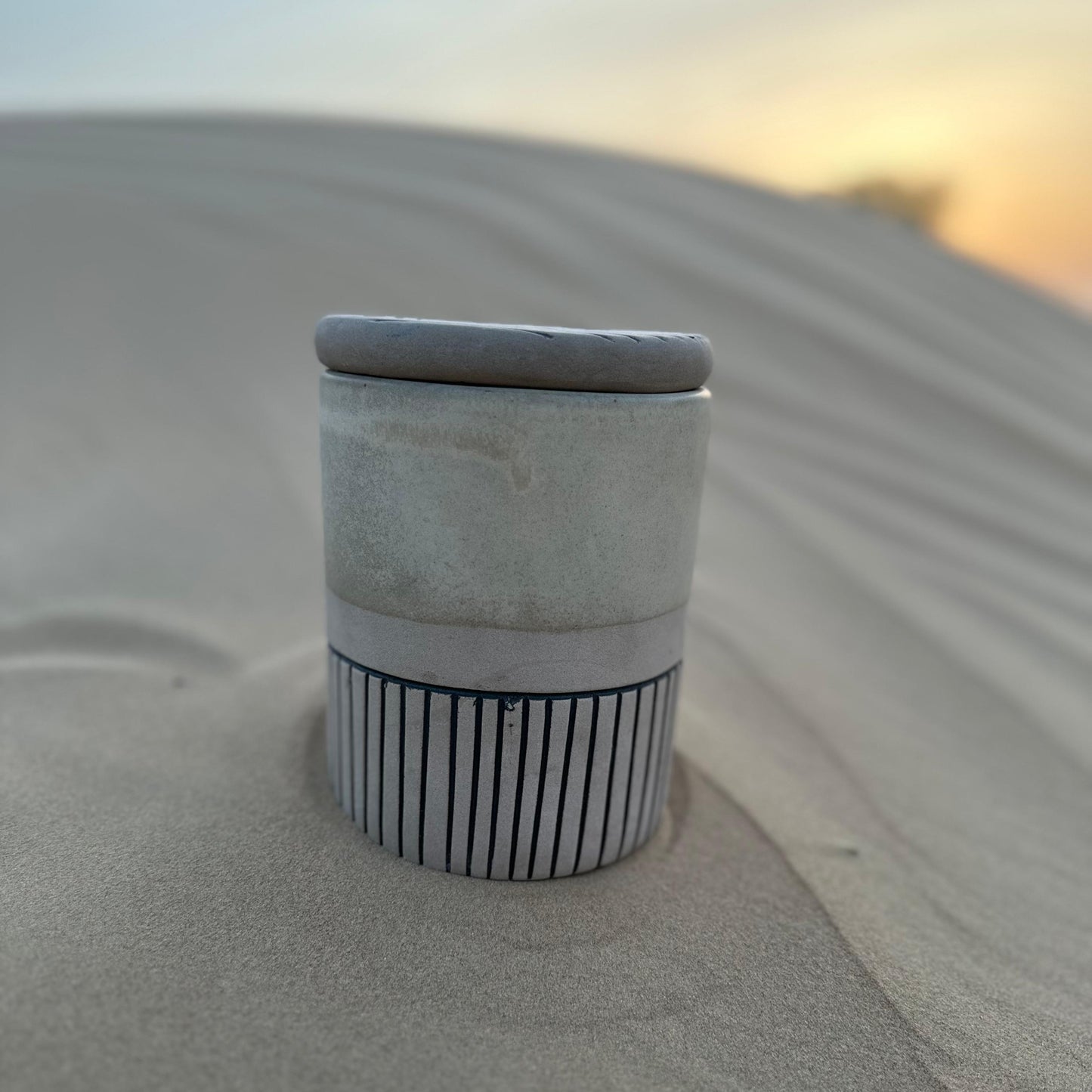 Desert Clay Matte Artisan Jar – 16 cm