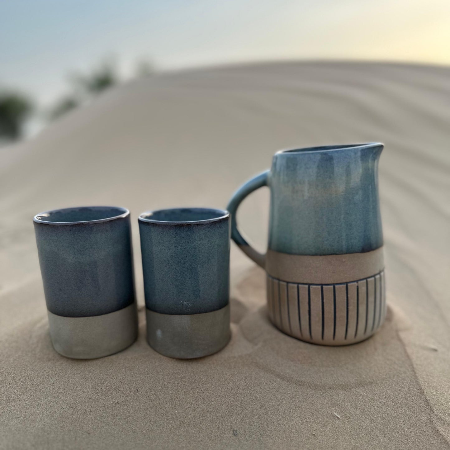 Seaside Earth Handcrafted Jug & Glass Set