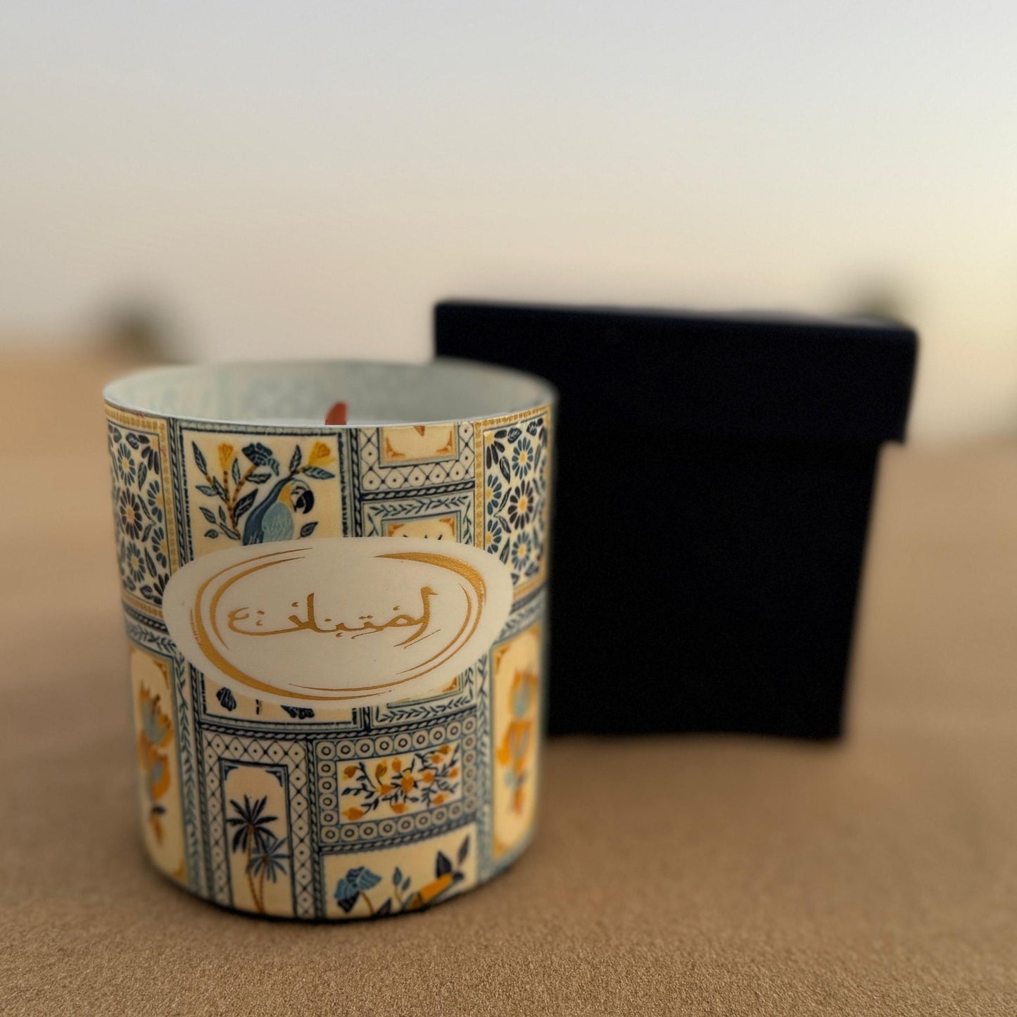 Gratitude Glass Soy Wax Candle in Gift Box