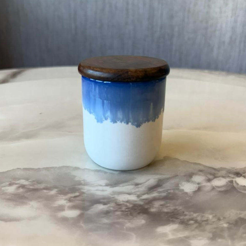 Samaa Lemongrass -Blue – Handcrafted Soy Wax Candle