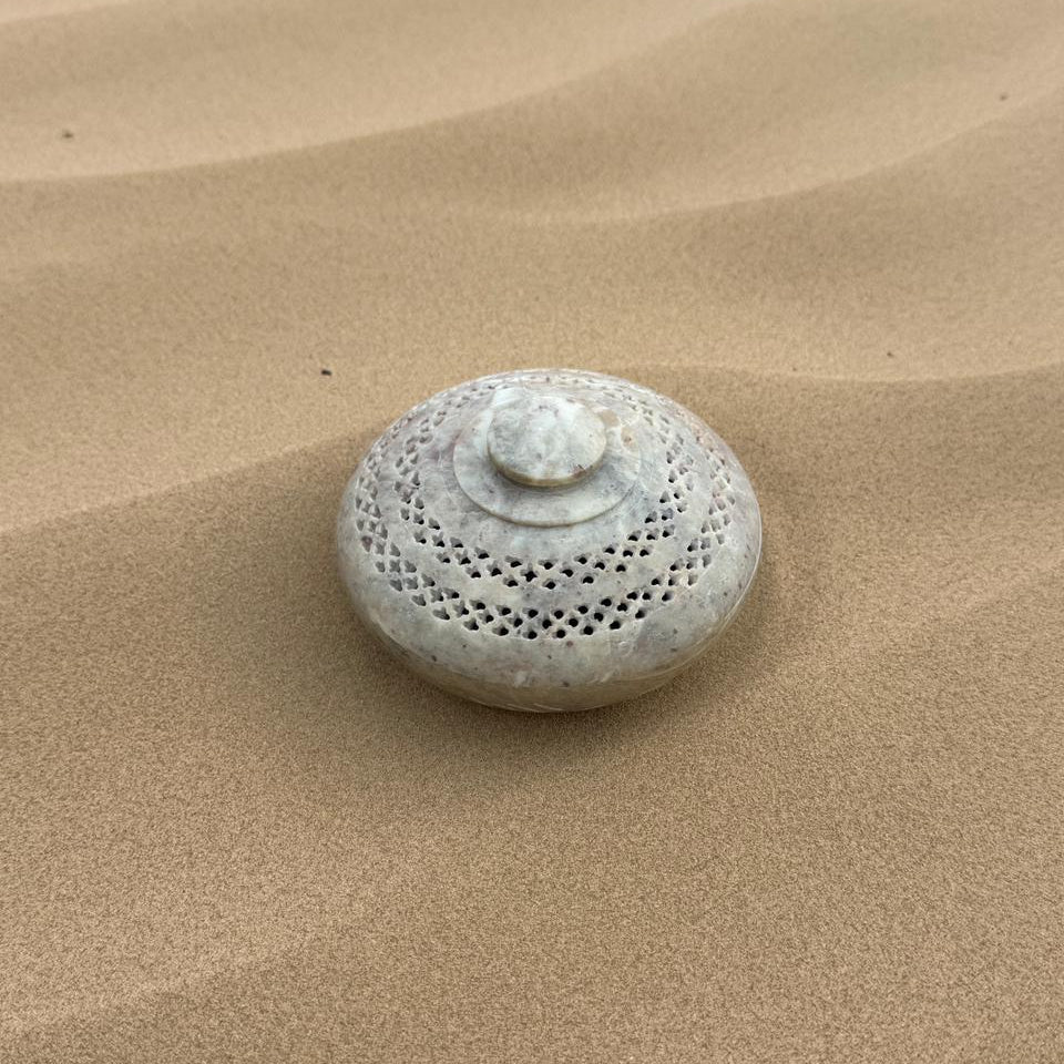 Ruh Handmade Marble Bukhoor Burner - Beige