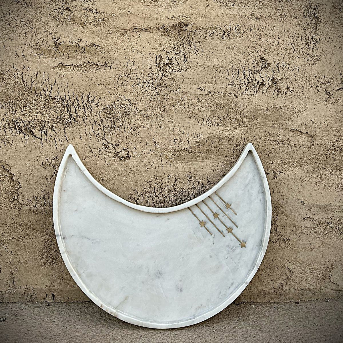 The Crescent Marble Platter