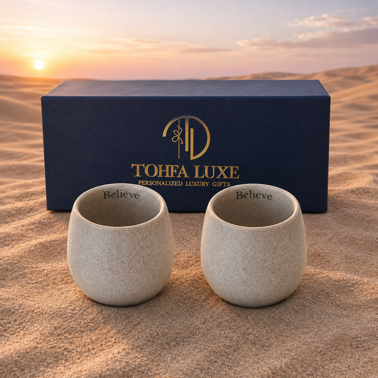 Believe Clay Cup Set of 2