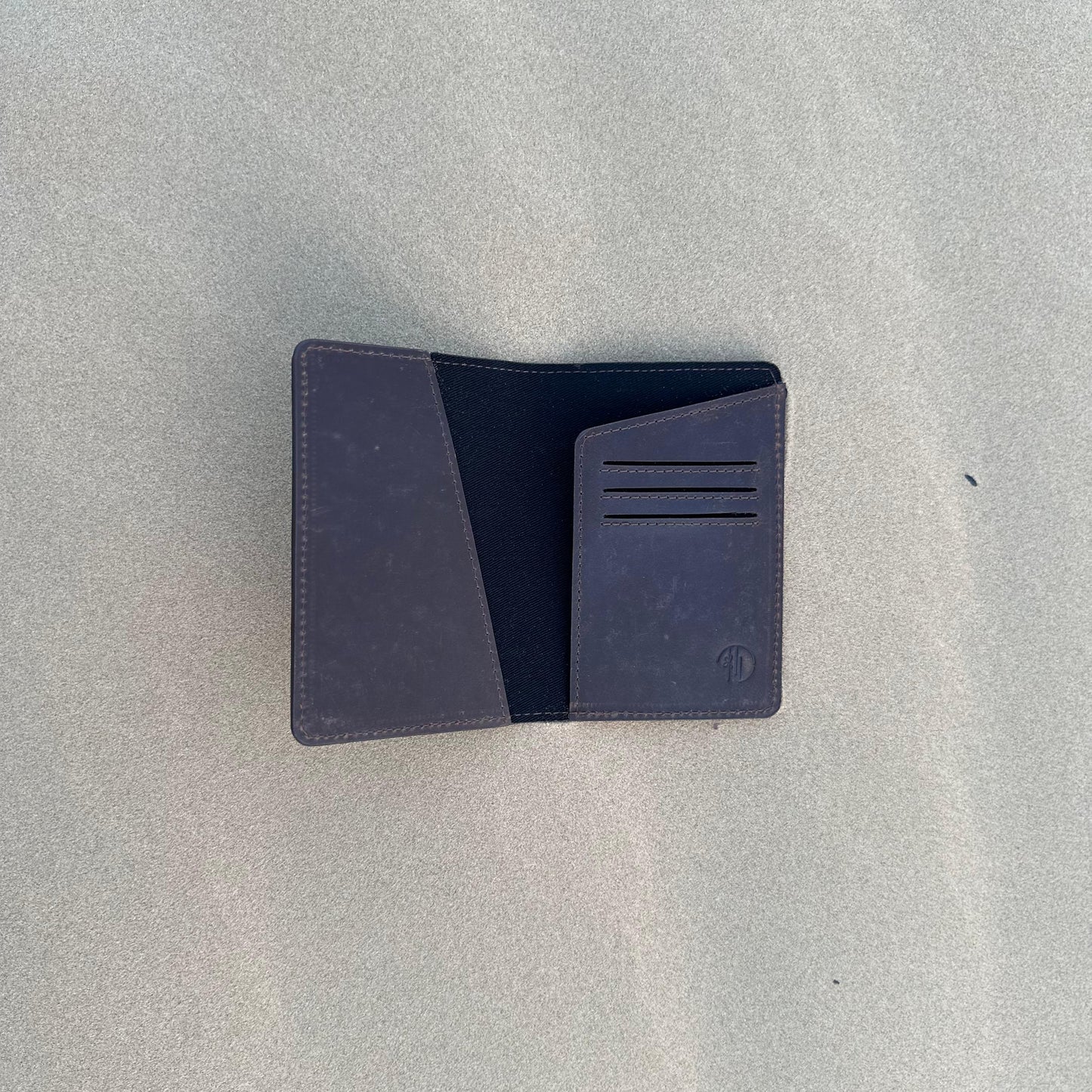 Brown Voyage Leather Passport Holder