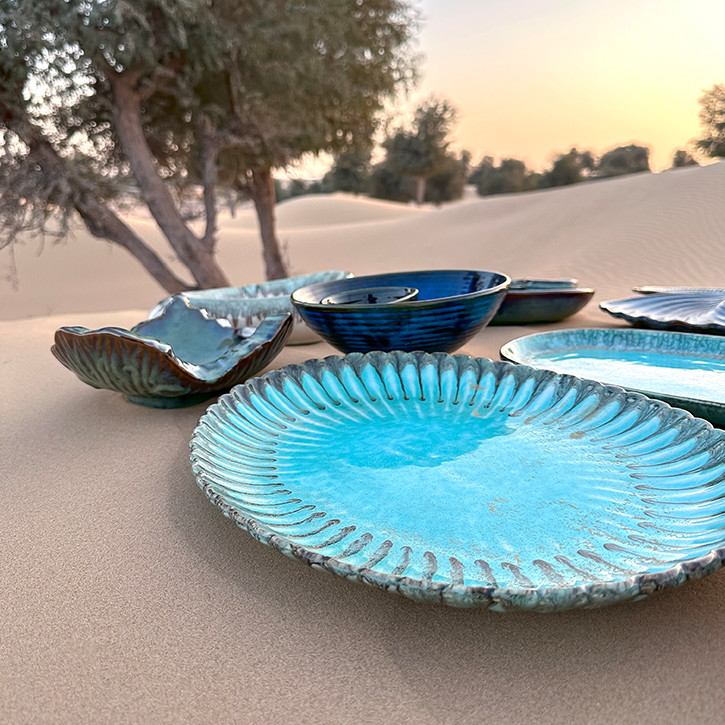 Sky Handmade Ceramic Platter Large