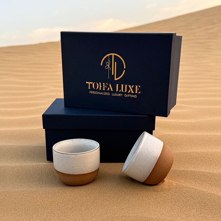Madina Ceramic Cup - Set of 2 in a Gift Box