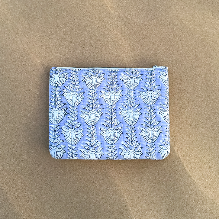 Terra Handmade Block Printed Flat Pouch