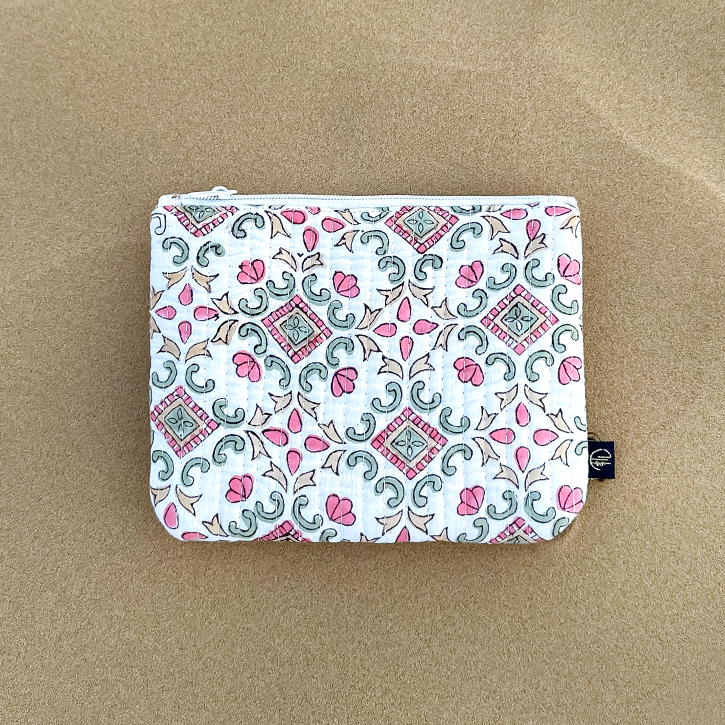 Auro Handmade Block Printed Flat Pouch