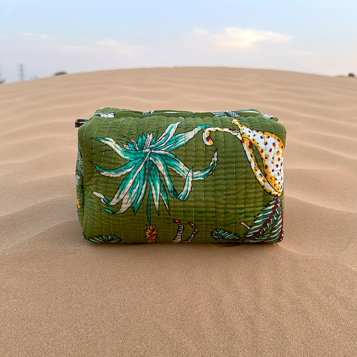 Lushe Handmade Block Printed Pouch - Medium