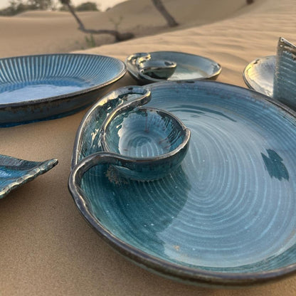 Azzura Handmade Chip & Dip Platter - Large