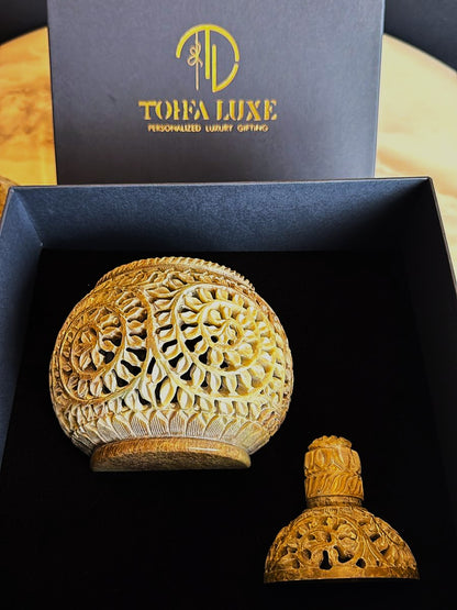 The Majestic Hand-Carved Marble Bukhoor & Diffuser Oil Burner