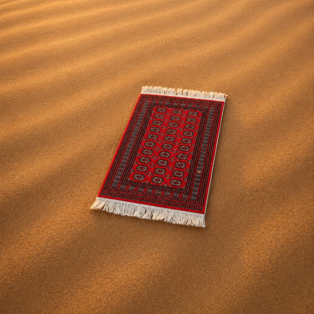 Tohfa Luxe Najma Tile Classic Coaster Rug Big - 23x18 cm