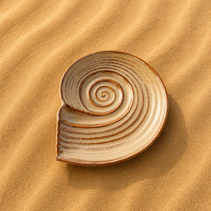 Shell Desert Handmade Ceramic Serving Platter