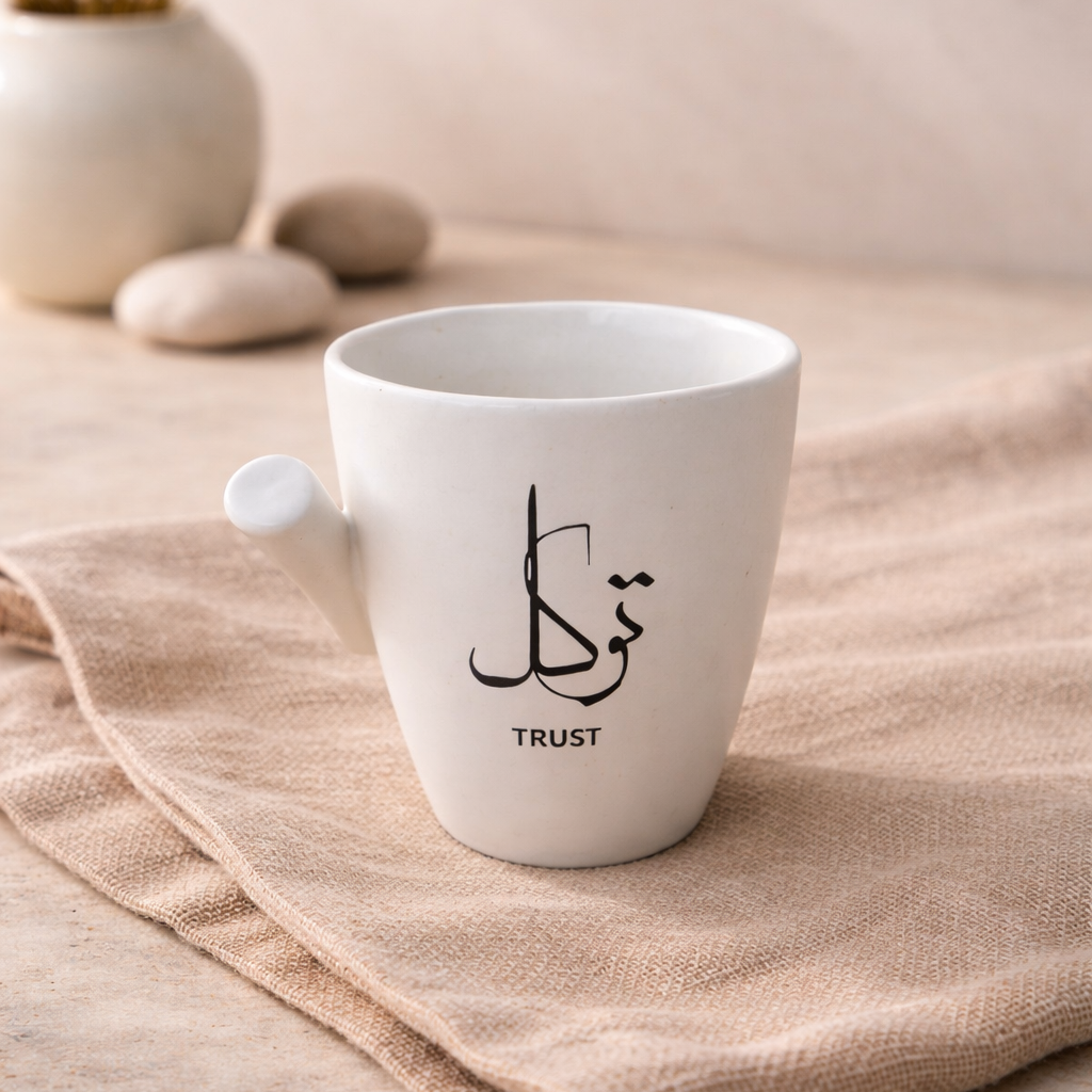 Trust Calligraphic Slant Mug