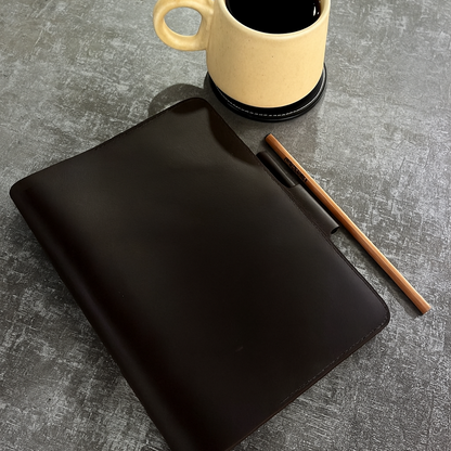 Personalized Engraving Premium Leather Diary - Black
