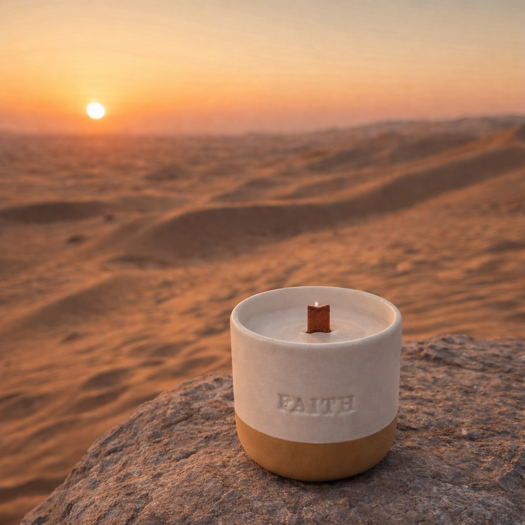 Faith Handmade Ceramic Candle – Single