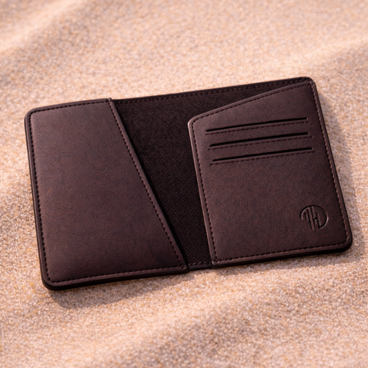 Brown Voyage Leather Passport Holder