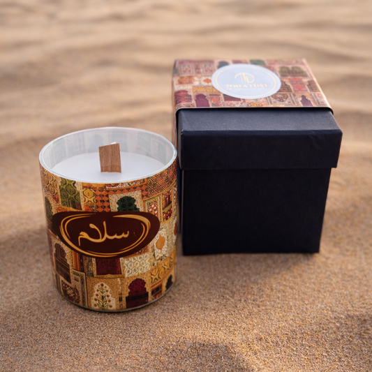 Peace Glass Soy Wax Candle in Gift Box