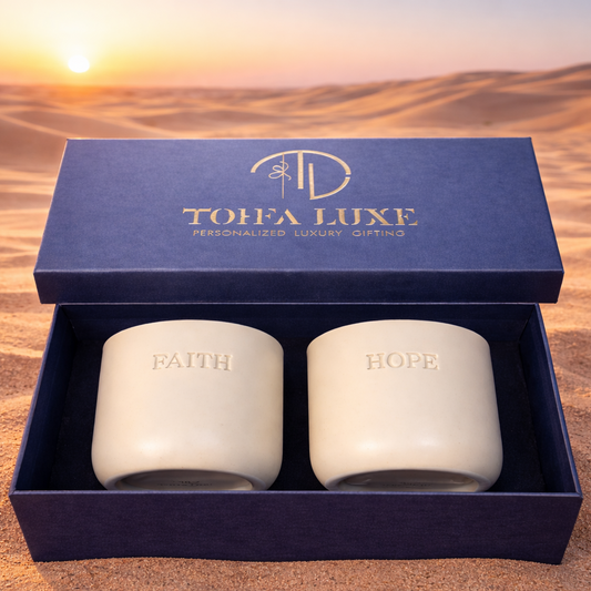 Hope and Faith - Large in Gift Box - Desert Color - Set of 2