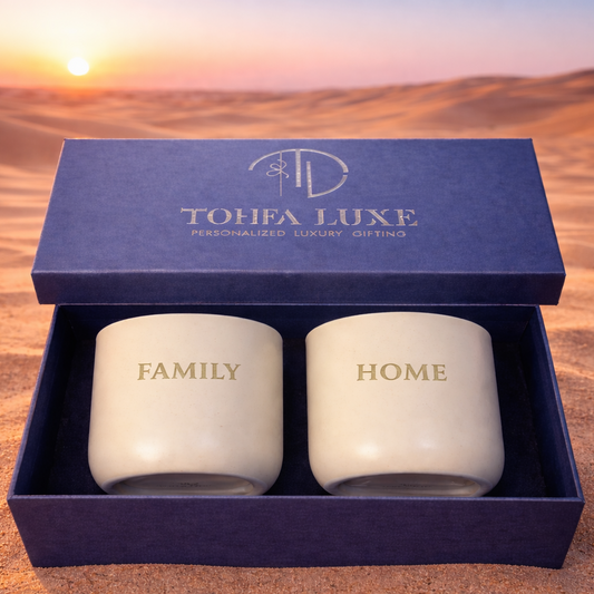 Family and Home - Large in Gift Box - Desert Color - Set of 2