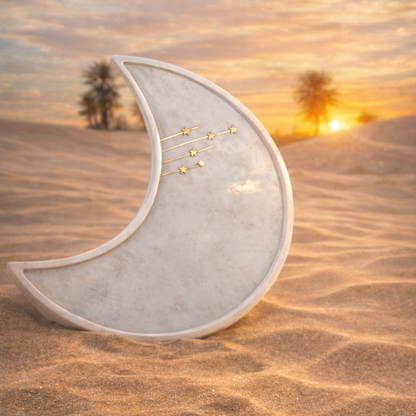 The Crescent Marble Platter
