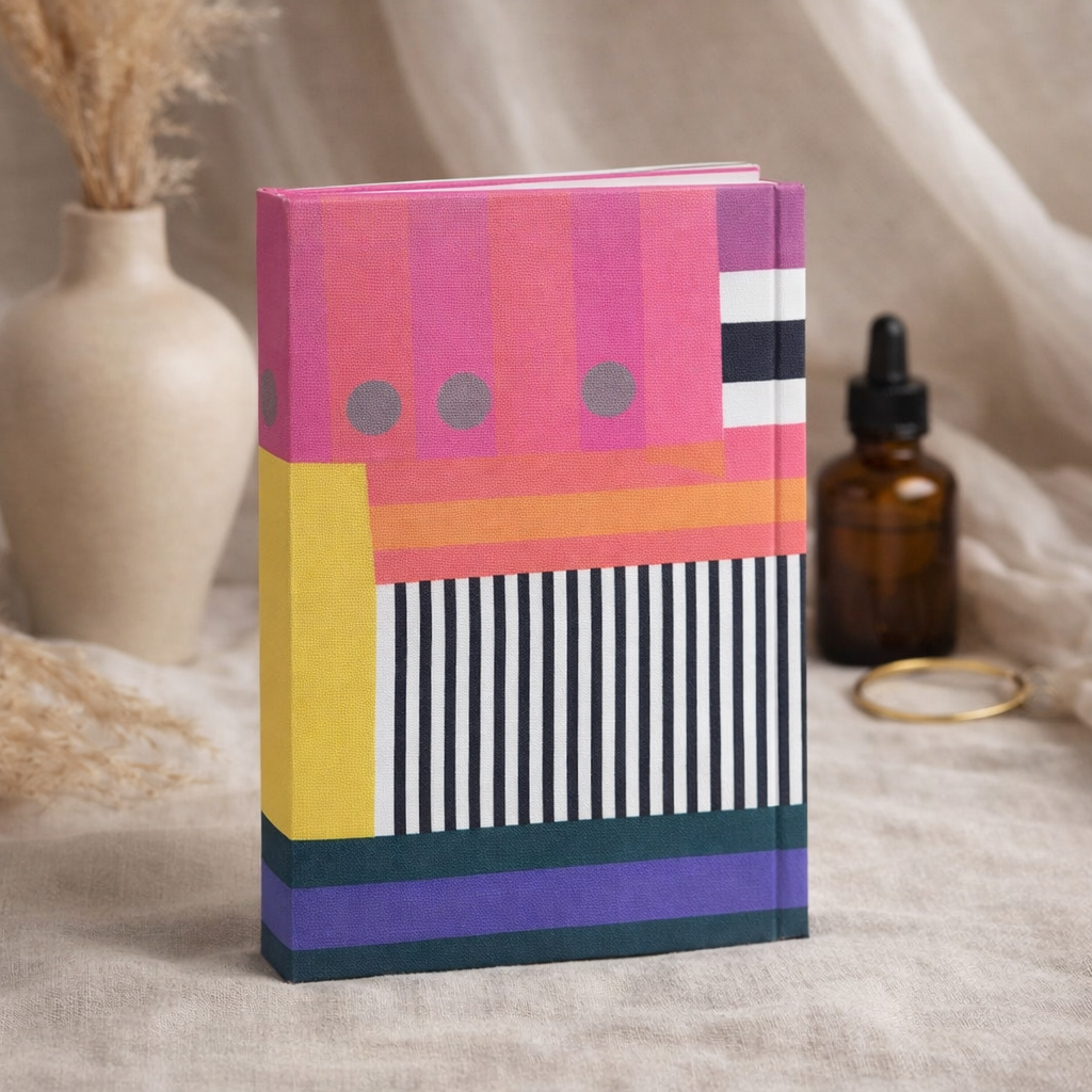 Color block Handmade Block Printed Diary