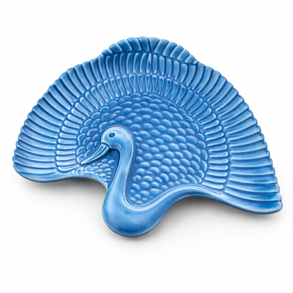 Feza – Artistic Ceramic Feather-Shaped Platter