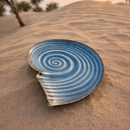 Coastal Blue Handmade Ceramic Serving Platter