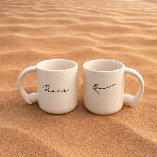 Peace Calligraphic Ball Mug Single