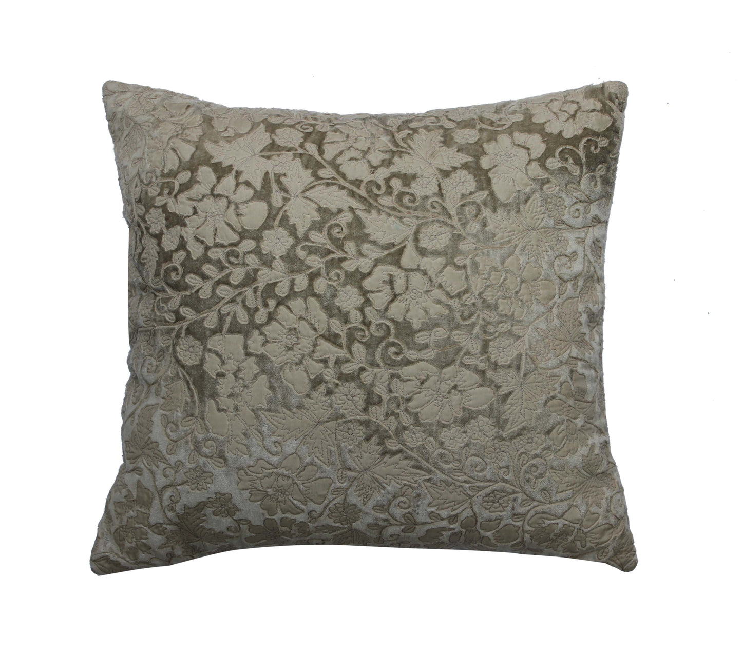 Charcoal Patch Work Velvet Cushion – 45 x 45 cm