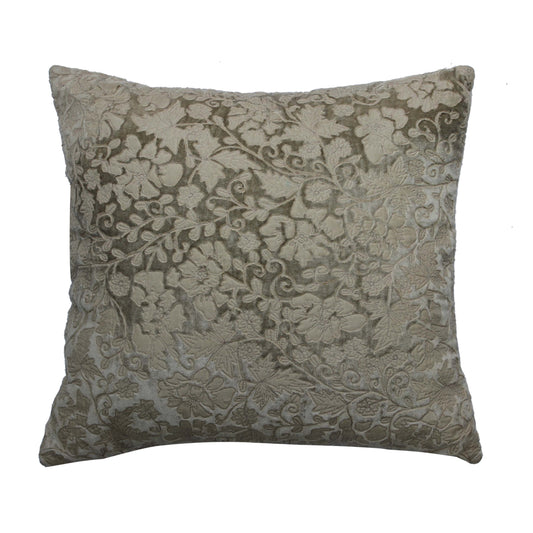 Charcoal Patch Work Velvet Cushion – 45 x 45 cm
