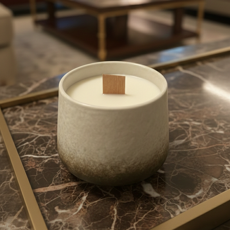 Ceramic Soy Wax Lemongrass Candle