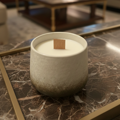 Ceramic Soy Wax Lemongrass Candle