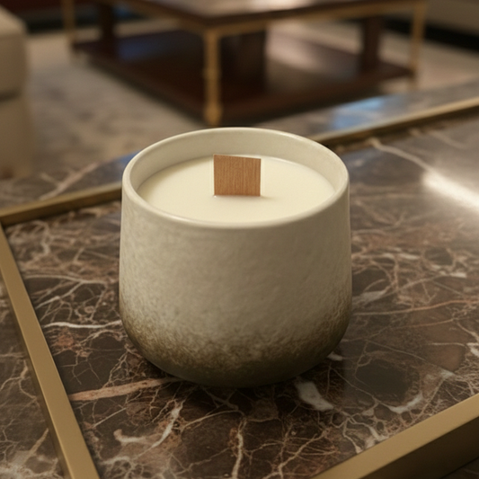 Ceramic Soy Wax Lemongrass Candle