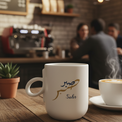 Sabr Calligraphic Loop Mug Single