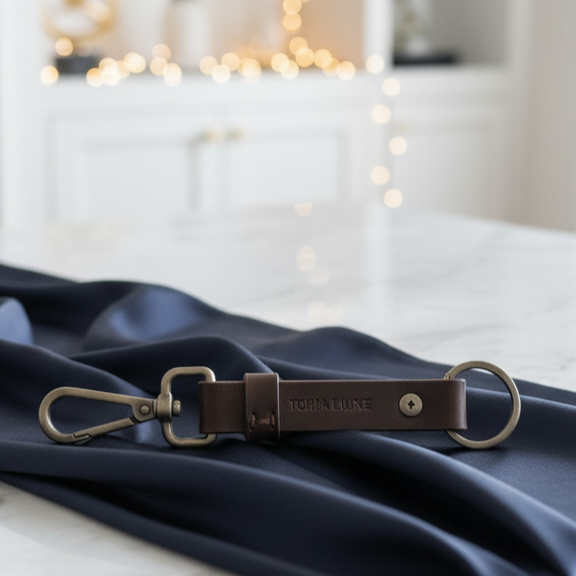 Handcrafted Genuine Leather Key Holder – Brown