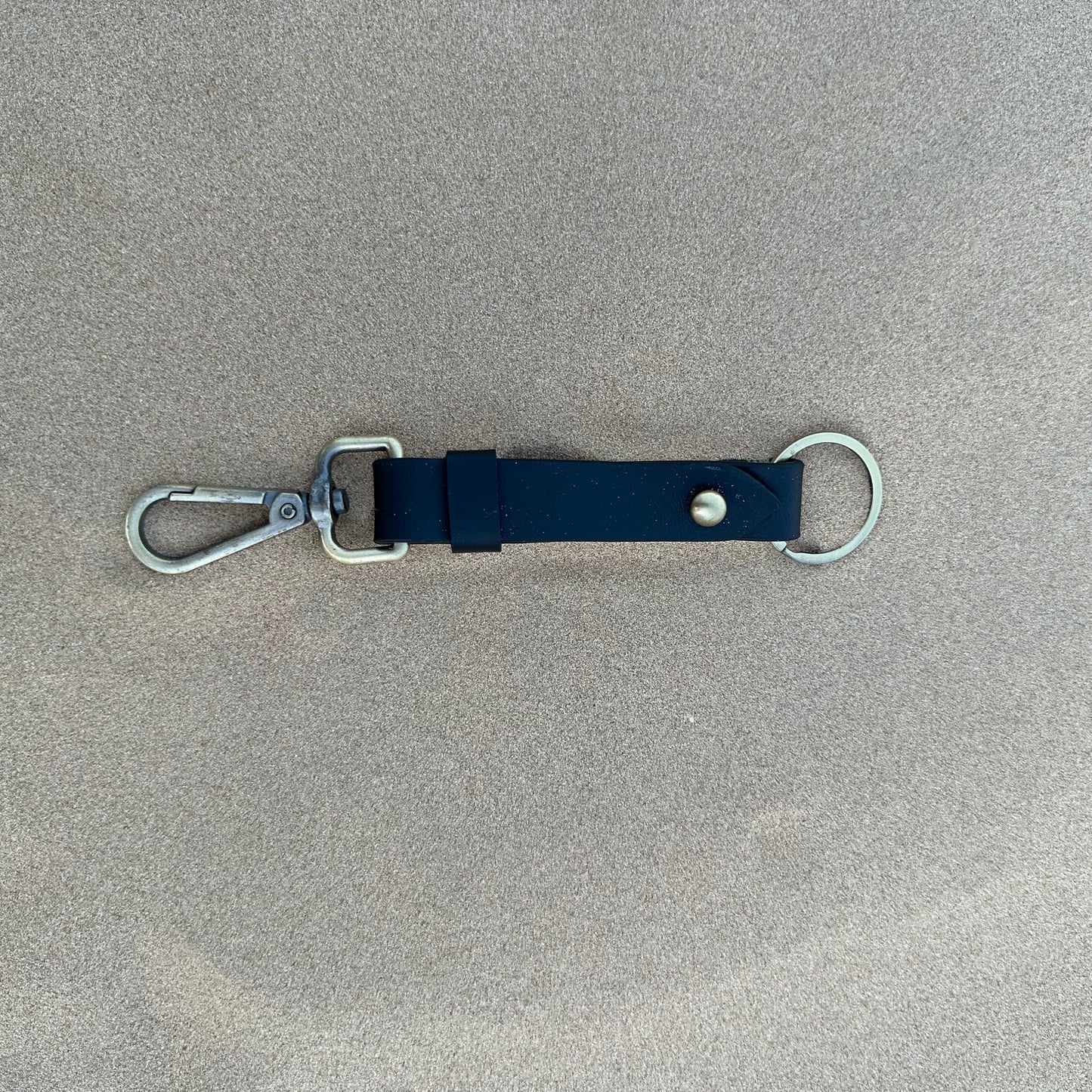 Handcrafted Genuine Leather Key Holder – Black