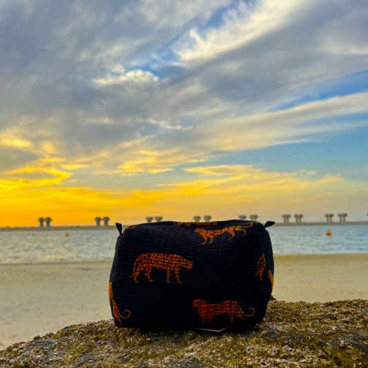Cora Handmade Block Printed Pouch