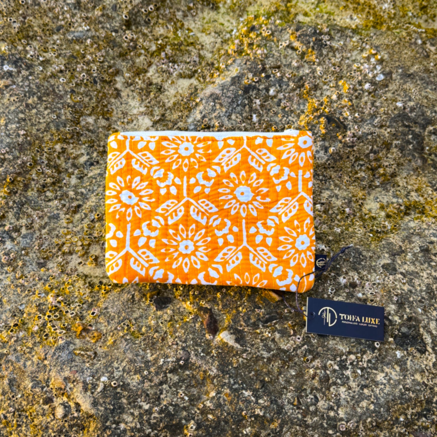 Ivy Handmade Block Printed Flat Pouch