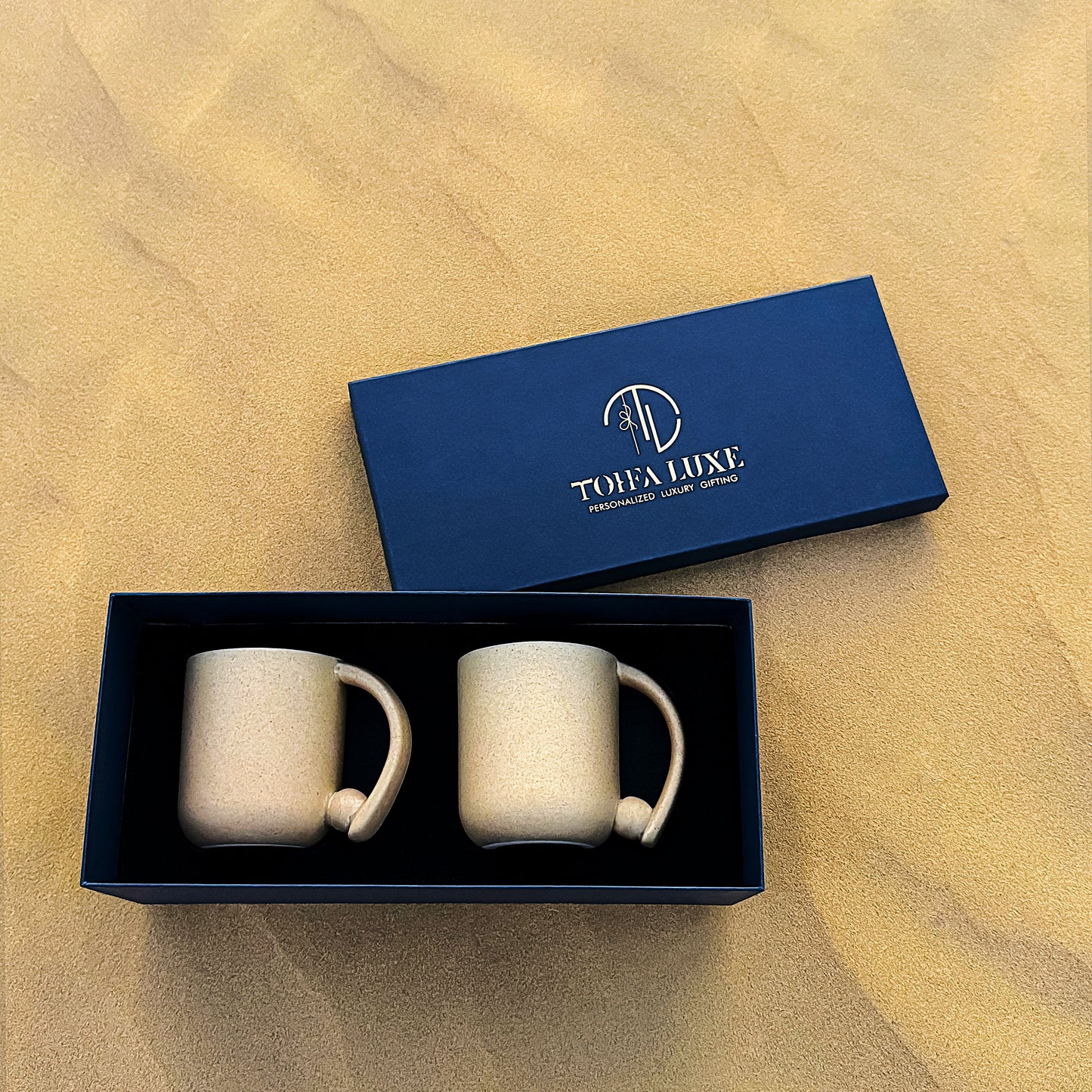 Ball Mug - Color Sand - Set of 2 in a Gift Box